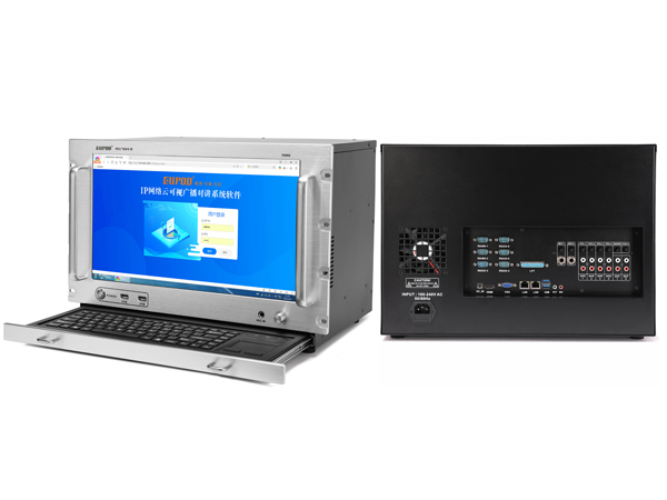 IP网络可视对讲广播 触摸屏服务器  （17.3英寸屏）