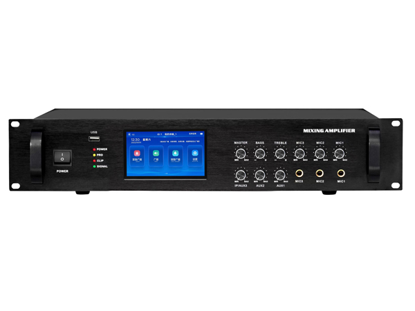 IP网络功率放大器130W （4.3寸触摸屏）