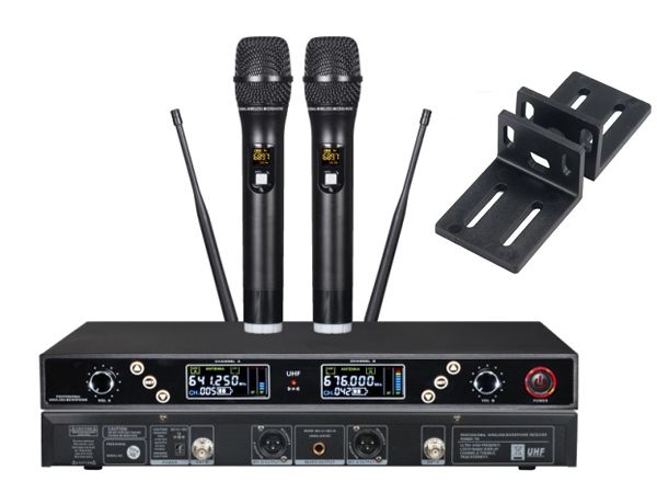 U段红外对频一拖二 无线话筒 （手持式麦克风）