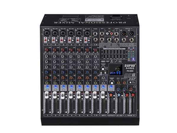 8路调音台、12路调音台、16路调音台 (带MP3、蓝牙、效果、编组)